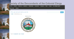 Desktop Screenshot of colonialclergy.com