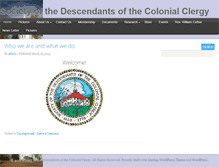 Tablet Screenshot of colonialclergy.com